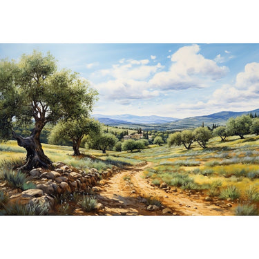 Tableau Peinture d'Oliviers en Provence